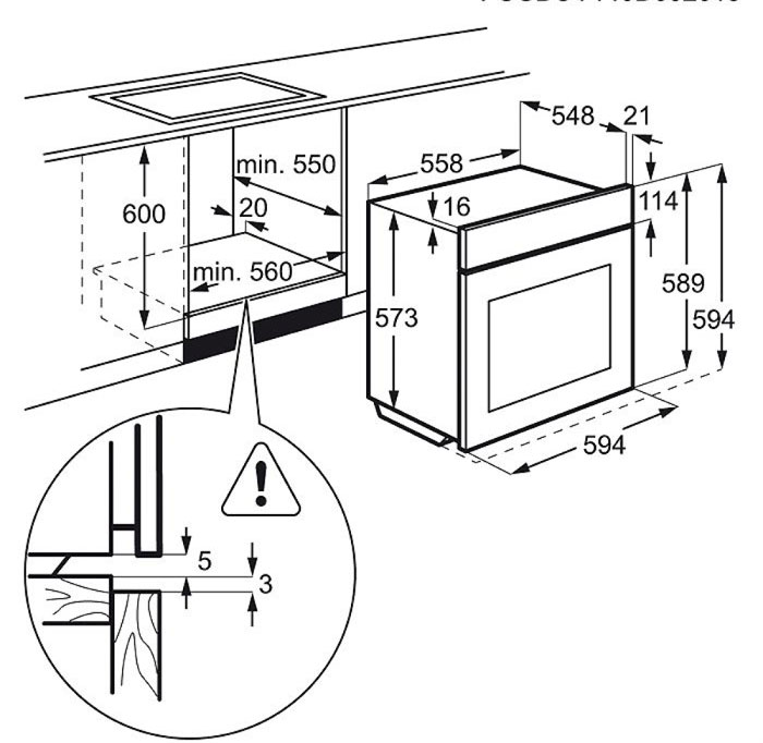 Духовой шкаф электрический electrolux eob 53410