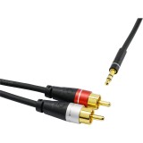  Mini Jack  2 RCA  Oehlbach Excellence Select Audio Jack RCA 1m (33190)